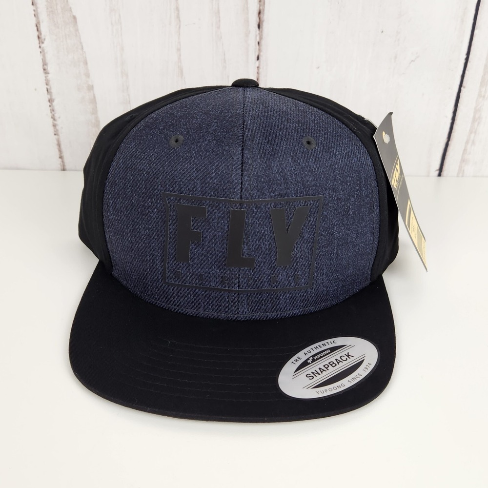 Fly Racing Gasket Hat Black Gray Yupoong Snapback Motocross Cap NEW